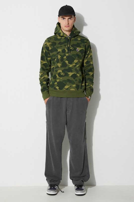 A Bathing Ape hanorac de bumbac 001PPI801012M verde SS23