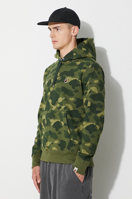 A Bathing Ape hanorac de bumbac verde 001PPI801012M