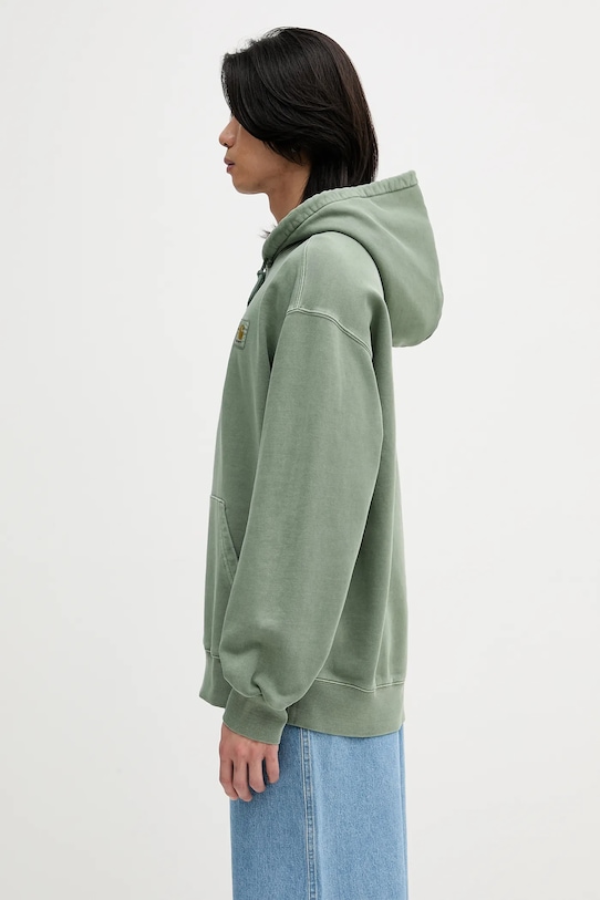 Carhartt WIP hanorac de bumbac Hooded Nelson Sweat I029963.1YFGD verde SS25