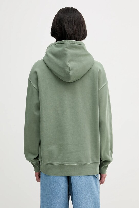 Odzież Carhartt WIP bluza bawełniana Hooded Nelson Sweat I029963.1YFGD zielony