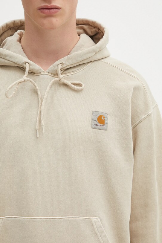 Carhartt WIP bluza bawełniana Hooded Nelson Sweat beżowy I029963.2LPGD