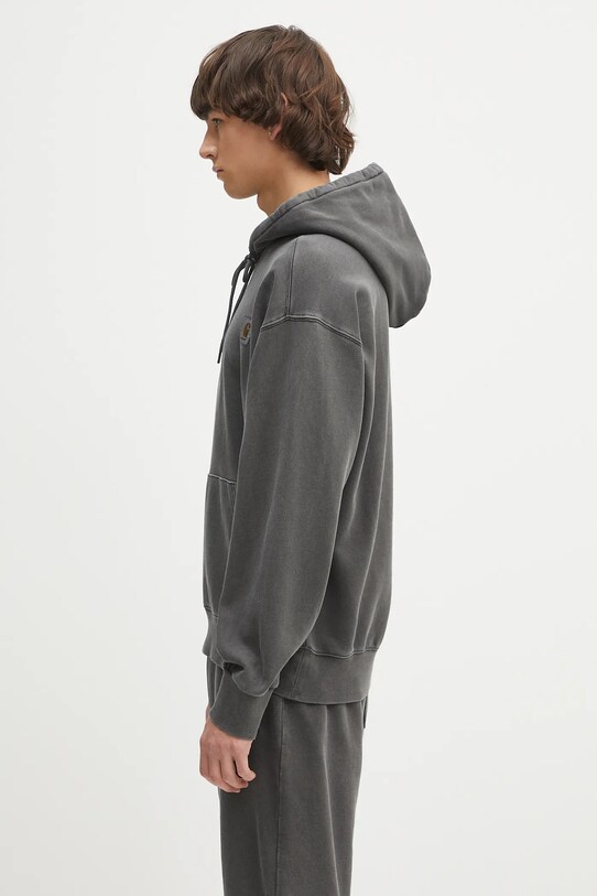 Bavlnená mikina Carhartt WIP Hooded Nelson Sweat I029963.87GD sivá SS25