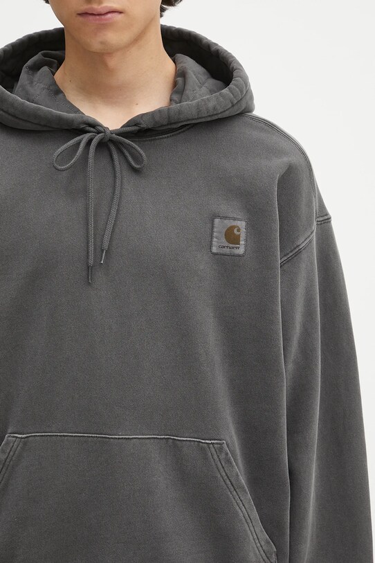 Bavlnená mikina Carhartt WIP Hooded Nelson Sweat sivá I029963.87GD