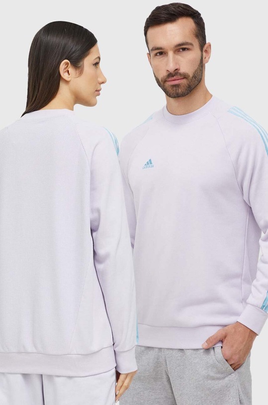 adidas bluza aplikacja fioletowy HS7477