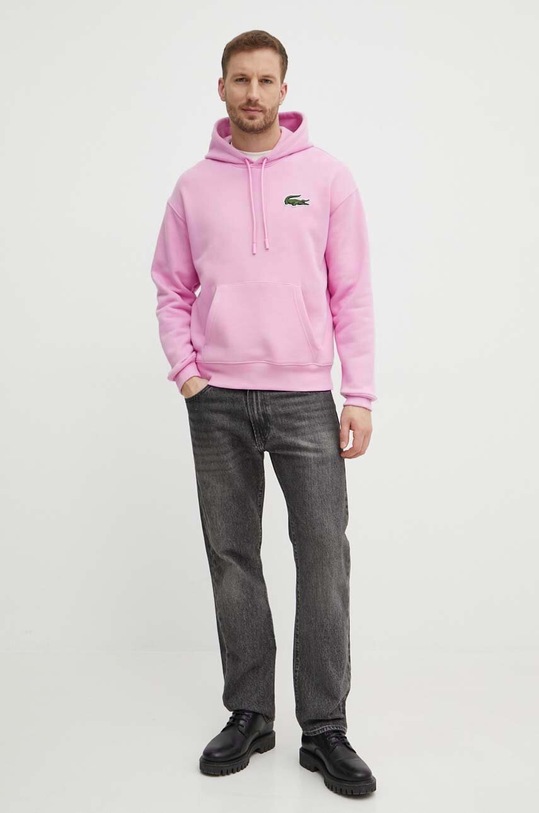 Lacoste hanorac de bumbac SH6404 roz SS24