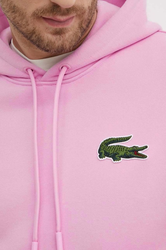 Lacoste hanorac de bumbac SH6404 roz