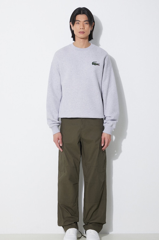 Lacoste hanorac de bumbac SH6405 gri SS24