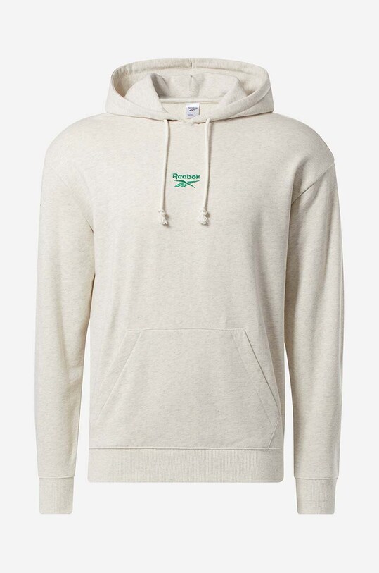 Reebok Classic cotton sweatshirt Small Vector Hoodie beige HS7152