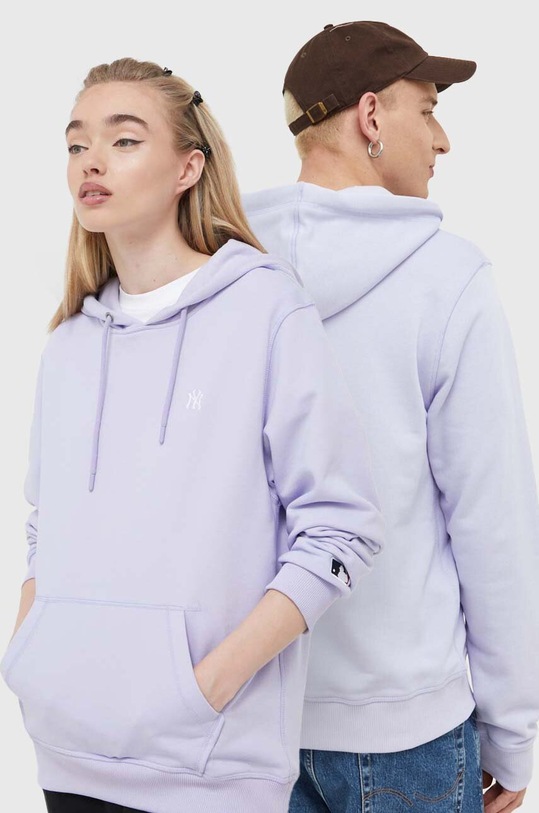 47 brand bluza MLB New York Yankees z kapturem fioletowy BB017PMWDJV580386XQ