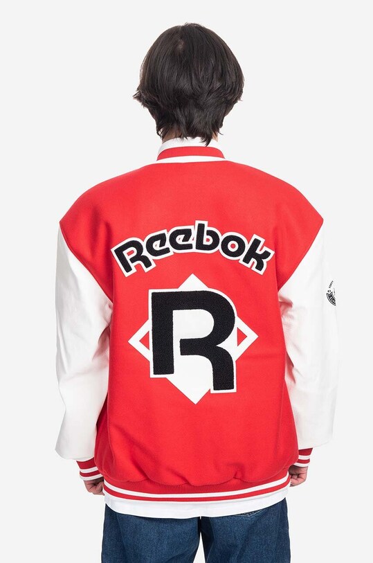 Одяг Куртка-бомбер з домішкою вовни Reebok Classic Res V Jacket HS5794 червоний