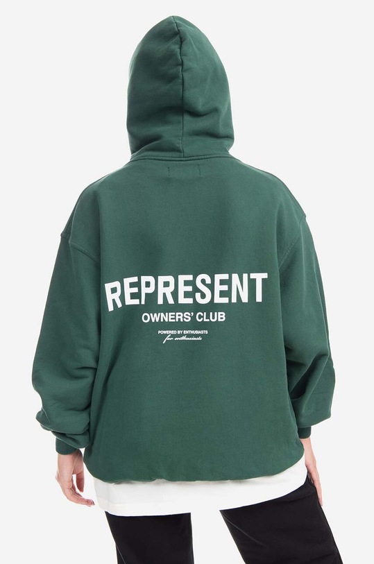 Represent bluza bawełniana Owners Club zielony M04153.62
