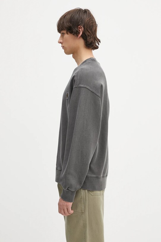 Бавовняна кофта Carhartt WIP Nelson Sweat I029957.87GD сірий SS25