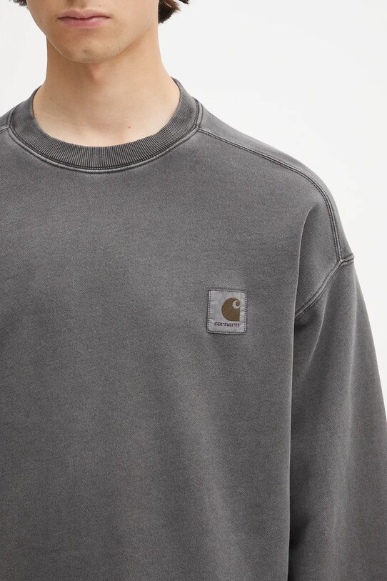 Бавовняна кофта Carhartt WIP Nelson Sweat сірий I029957.87GD