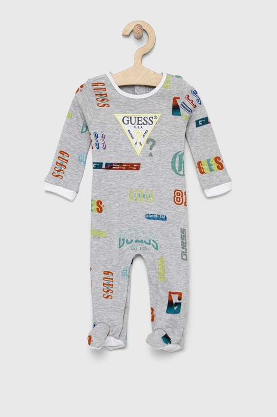 Хлопковый комбинезон для младенцев Guess Gift Box серый P3RG00.KA6W0.PPYX