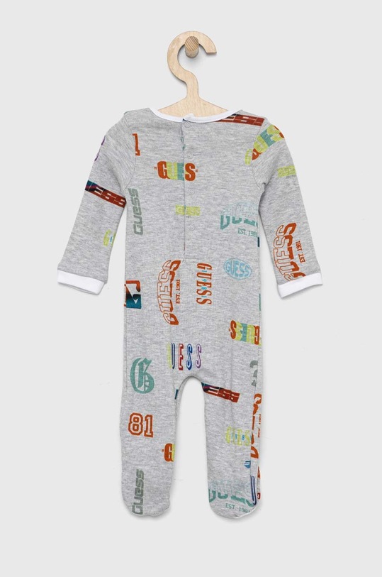 Хлопковый комбинезон для младенцев Guess P3RG00.KA6W0.PPYX серый SS23