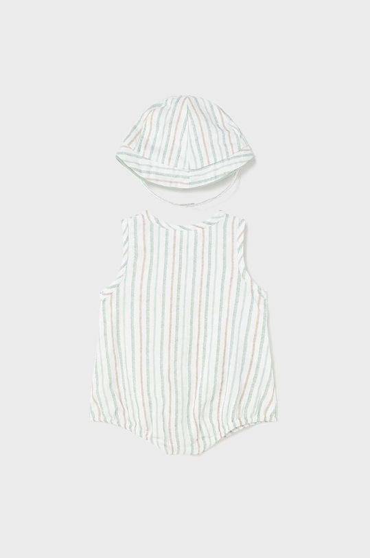 Mayoral Newborn caciula si body bebe 1613.1J.NEWBORN turcoaz