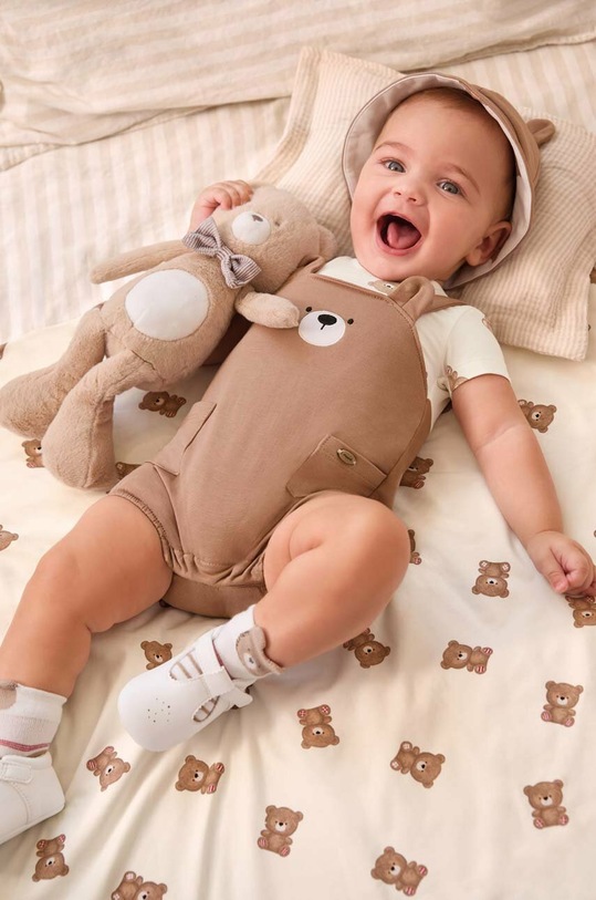 Mayoral Newborn rampers niemowlęcy Produkt niemowlęcy brązowy 1615.1D.NEWBORN