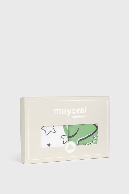 Mayoral Newborn rampers niemowlęcy 2-pack 1759.1N.NEWBORN zielony