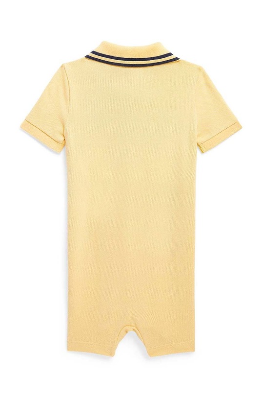 Polo Ralph Lauren rampers bawełniany niemowlęcy 320865760002 żółty SS23
