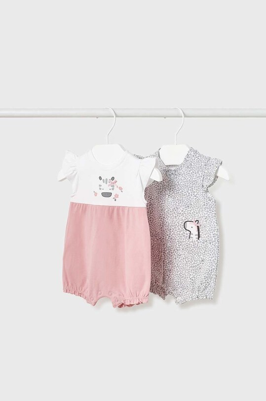 Βρεφικά φορμάκια Mayoral Newborn 2-pack Βρεφικό προϊόν ροζ 1742.2G.NEWBORN