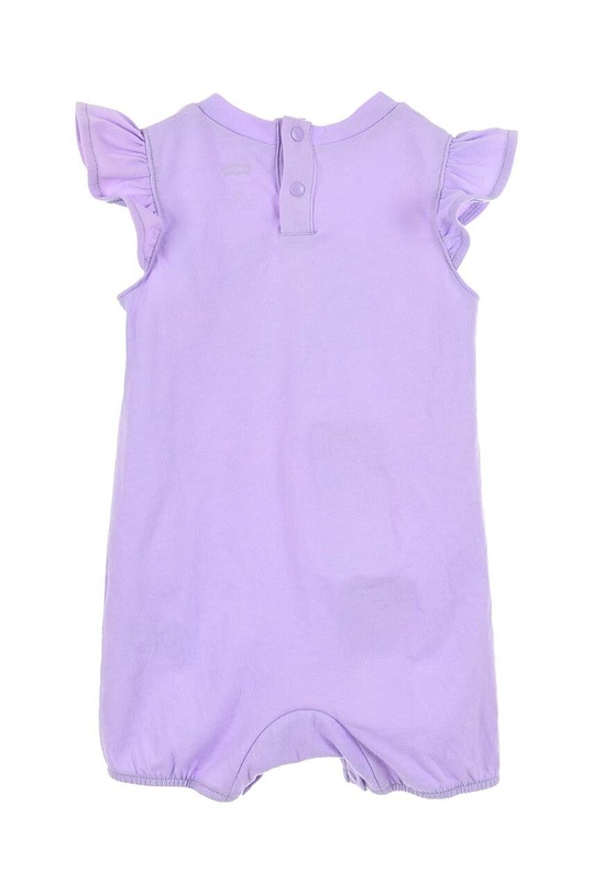 Levi's rampers bawełniany niemowlęcy 1EH108 fioletowy SS23