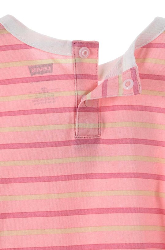 Levi's rampers bawełniany niemowlęcy 2-pack różowy 1EH319