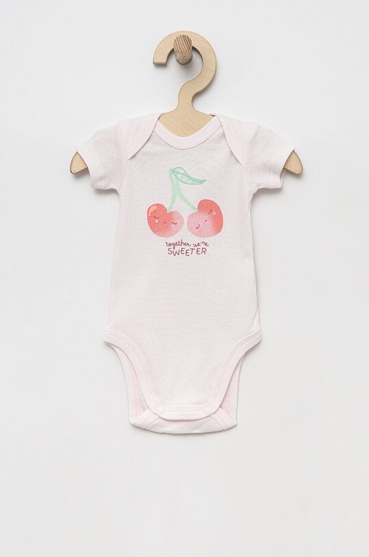 Βαμβακερά φορμάκια για μωρά United Colors of Benetton 2-pack 3GI70B00E.W.SEASONAL ροζ SS23