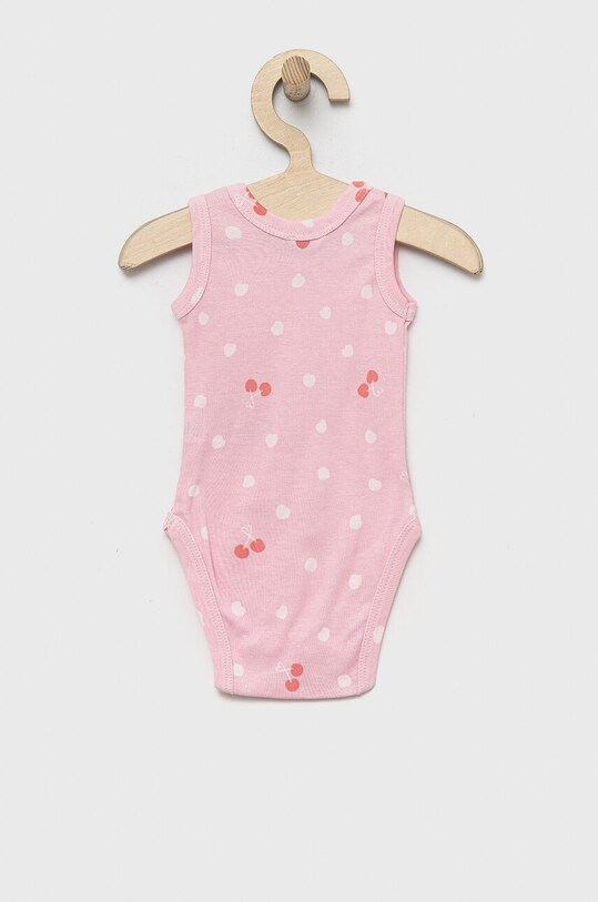 United Colors of Benetton body din bumbac pentru bebelusi 2-pack 3GI70B00F.W.SEASONAL roz