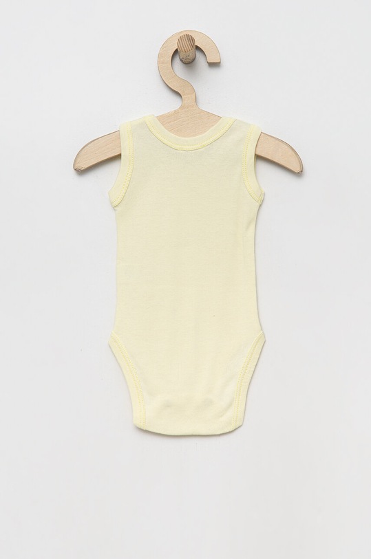 United Colors of Benetton body din bumbac pentru bebelusi 2-pack 3GI70B00G.W.SEASONAL galben