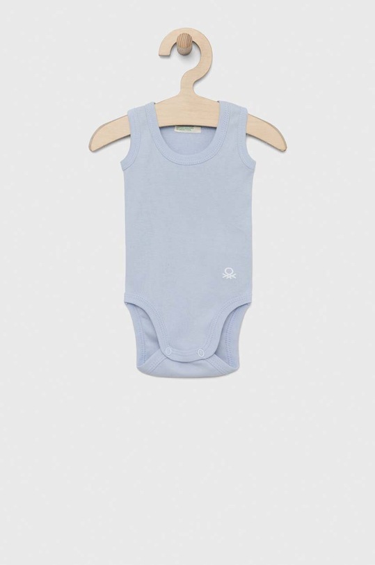 United Colors of Benetton body bawełniane niemowlęce 3-pack 3GI70B136.W.REPROPOSED niebieski SS23