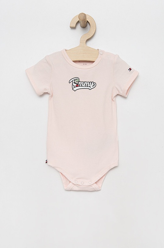 Dziewczynka Tommy Hilfiger body niemowlęce 3-pack KN0KN01606.G.PPYX różowy