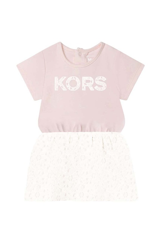 Michael Kors rochie din bumbac pentru bebeluși Gift Box roz R92105.86.94