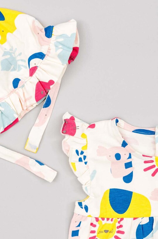 Dziewczynka zippy rampers i kapelusz niemowlęcy ZNGAP0602.23009 multicolor