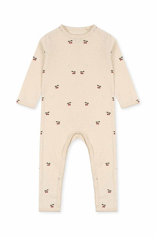 Dětské bavlněné dupačky Konges Sløjd Kojenecký výrobek růžová KS4478