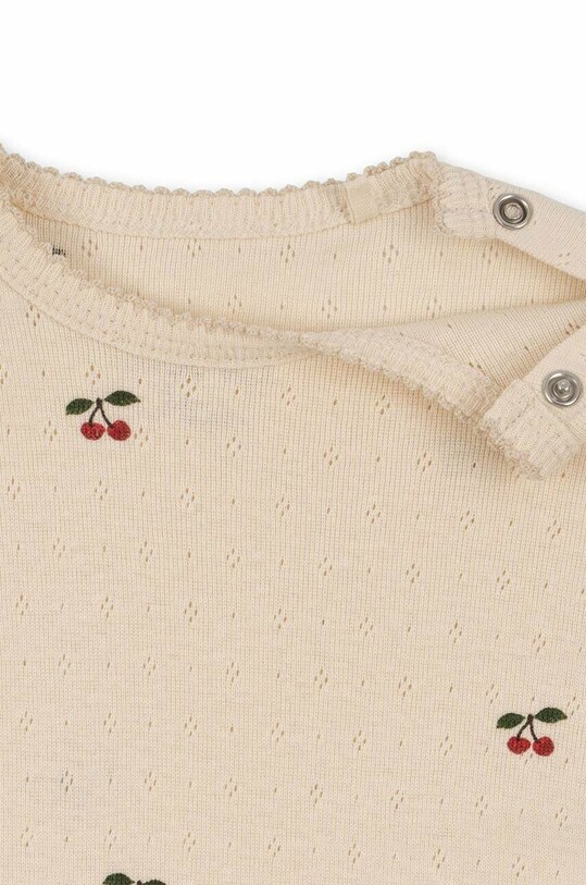 DÍVKA Dětské bavlněné dupačky Konges Sløjd KS4478 růžová