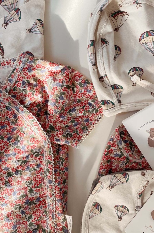 Konges Sløjd body bawełniane niemowlęce KS4652 różowy SS23