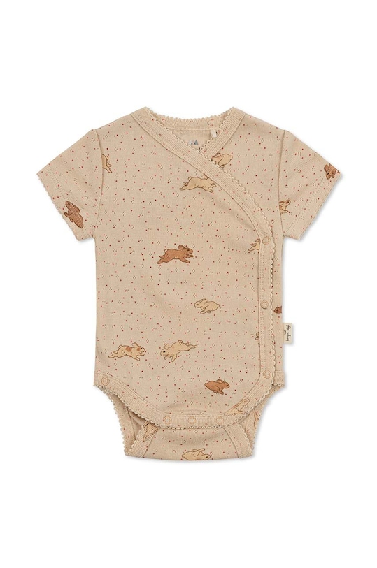 Детское боди из хлопка Konges Sløjd Для младенцев оранжевый KS5271