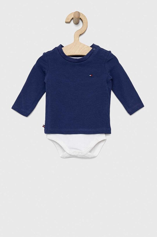 Бебешко боди Tommy Hilfiger тъмносин KN0KN01408.PPYX