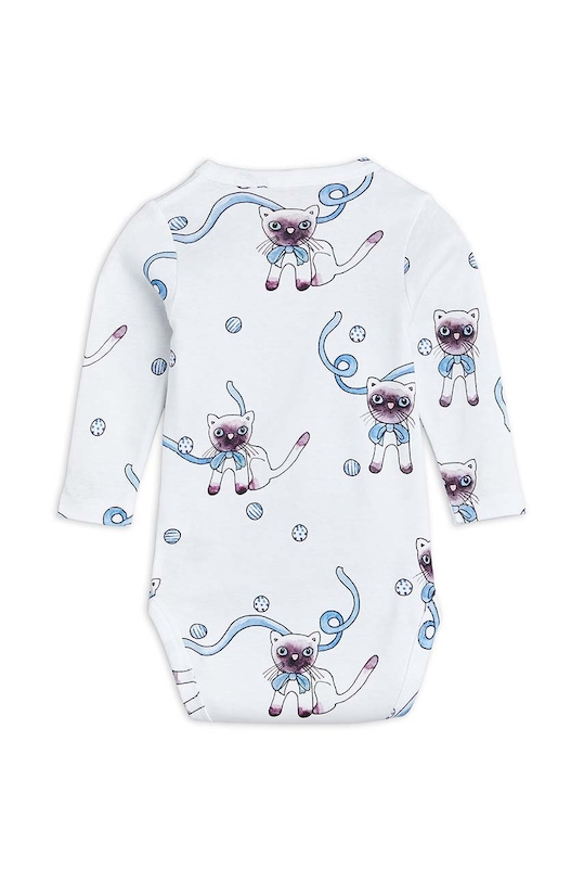 Mini Rodini body bawełniane niemowlęce 1100004550 biały SS23