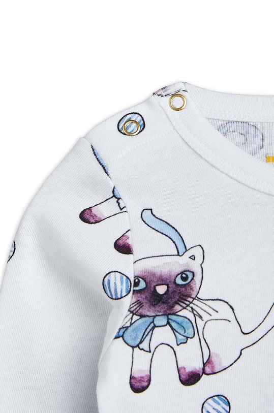 Chłopiec Mini Rodini body bawełniane niemowlęce 1100004550 biały