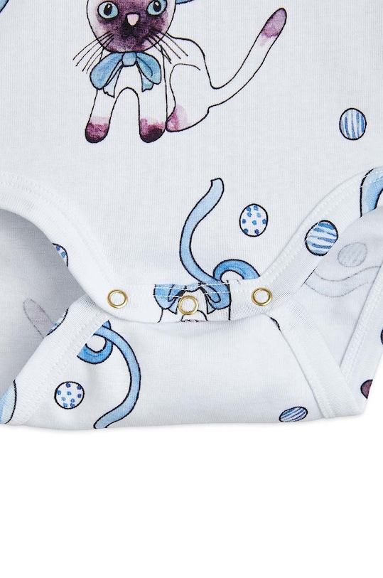 Mini Rodini body bawełniane niemowlęce biały 1100004550