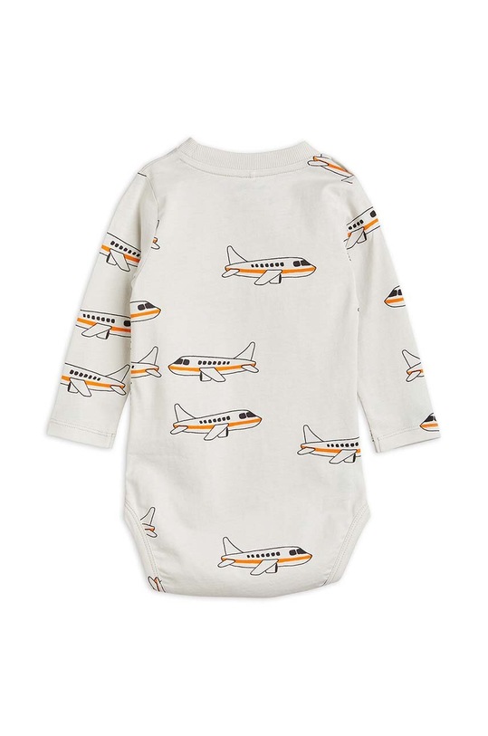Бебешко боди от памук Mini Rodini 2324011197 сив SS23