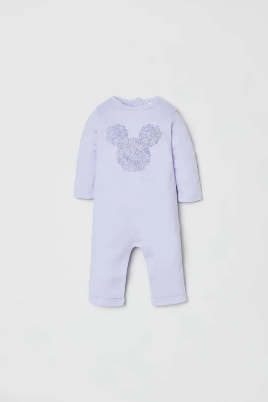 OVS pajacyk niemowlęcy bawełniany Produkt niemowlęcy fioletowy 1756967.Newborn