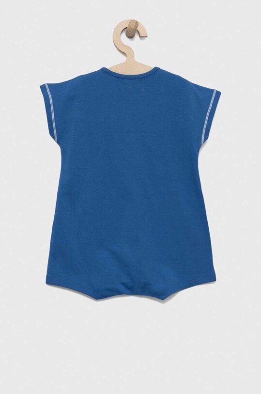 United Colors of Benetton rampers bawełniany niemowlęcy 3BL0AT00L.W.SEASONAL niebieski SS23