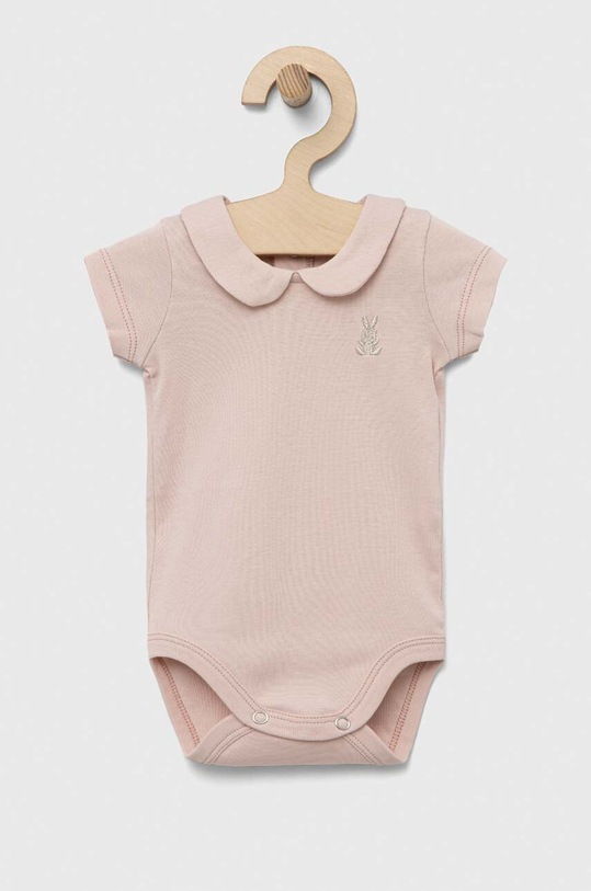 United Colors of Benetton body bawełniane niemowlęce beżowy 3I9WMB112.W.REPROPOSED