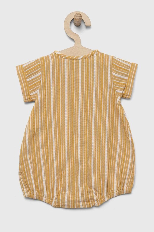 Pamučni kombinezon za bebe United Colors of Benetton 48GDAT00L.W.SEASONAL zlatna SS23