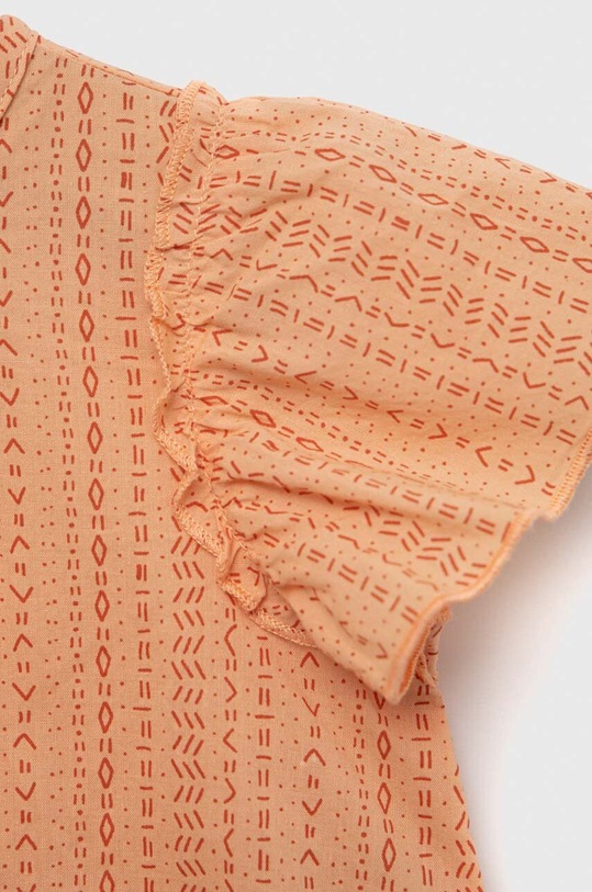 Deklice Otroški bombažni romper United Colors of Benetton 4UHNAT00M.W.SEASONAL oranžna