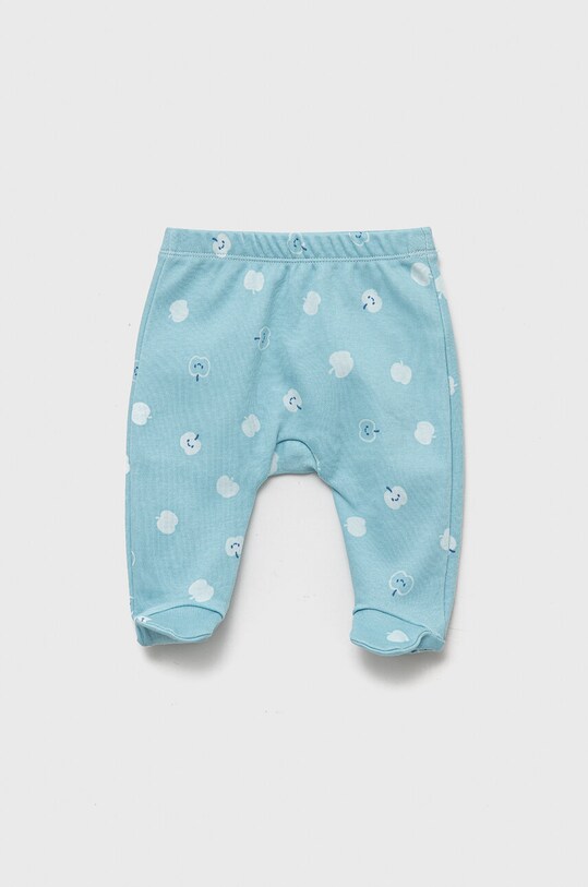 Baby hlačice s nogavicama United Colors of Benetton 2-pack 3V1E0F116.W.SEASONAL plava SS23