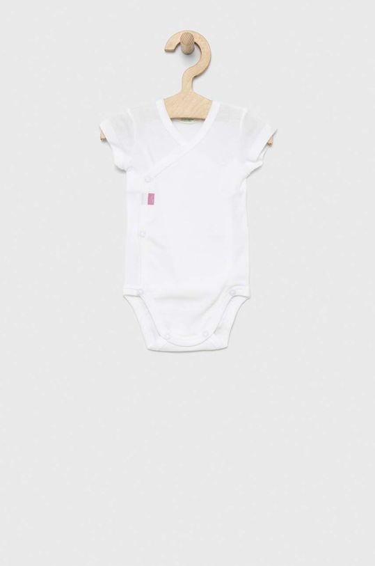 Chłopiec United Colors of Benetton body bawełniane niemowlęce 2-pack 3ZBL0B090.W.SEASONAL różowy