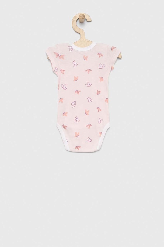 United Colors of Benetton body bawełniane niemowlęce 2-pack różowy 3ZBL0B090.W.SEASONAL